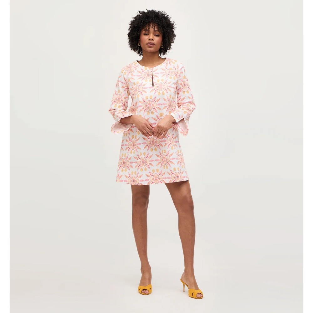 Hill House Home The Daphne Dress Pink Seashell Cotton Mini Shift XS